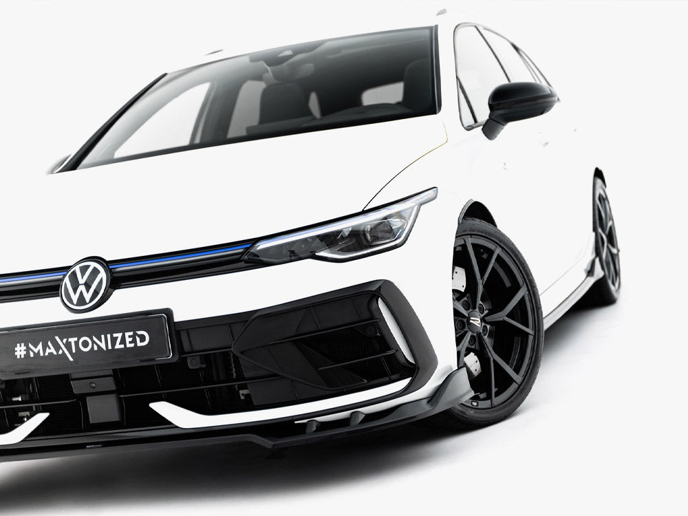 Maxton Design Front Splitter V.1 Volkswagen Golf R Variant Mk8 Facelift - Wayside Performance 