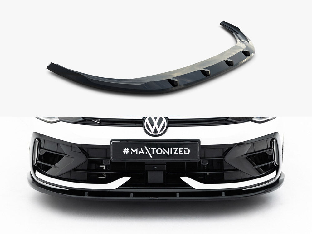 Maxton Design Front Splitter V.2 Volkswagen Golf R Variant Mk8 Facelift - Wayside Performance 