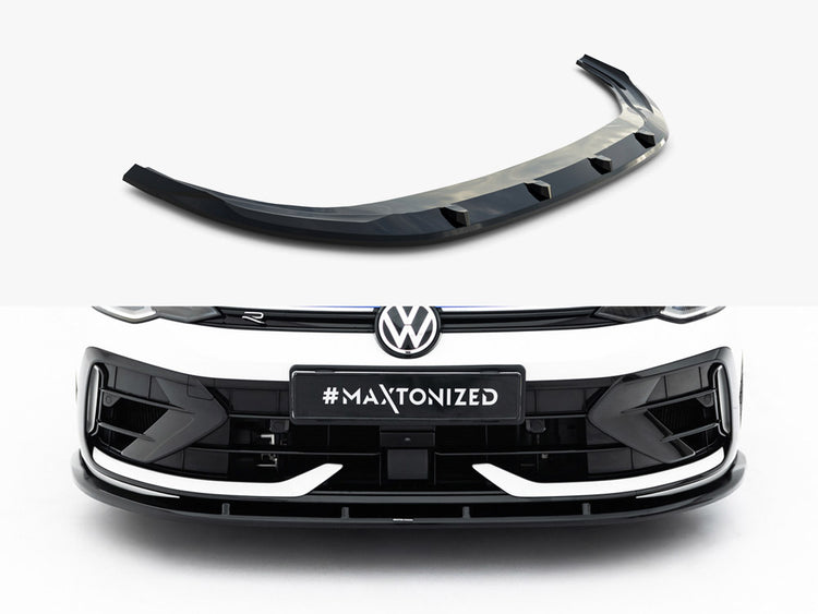 Maxton Design Front Splitter V.2 Volkswagen Golf R Variant Mk8 Facelift - Wayside Performance 
