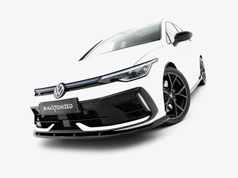 Maxton Design Front Splitter V.2 Volkswagen Golf R Variant Mk8 Facelift - Wayside Performance 