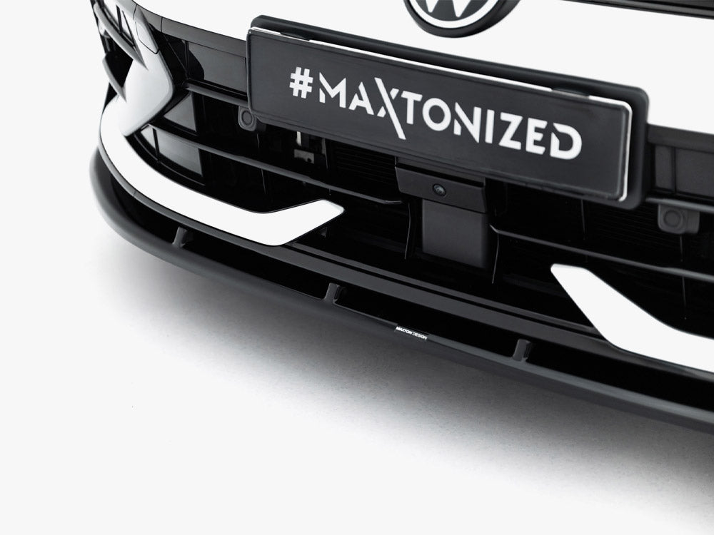 Maxton Design Front Splitter V.2 Volkswagen Golf R Variant Mk8 Facelift - Wayside Performance 