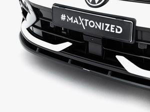 Maxton Design Front Splitter V.2 Volkswagen Golf R Variant Mk8 Facelift - Wayside Performance 