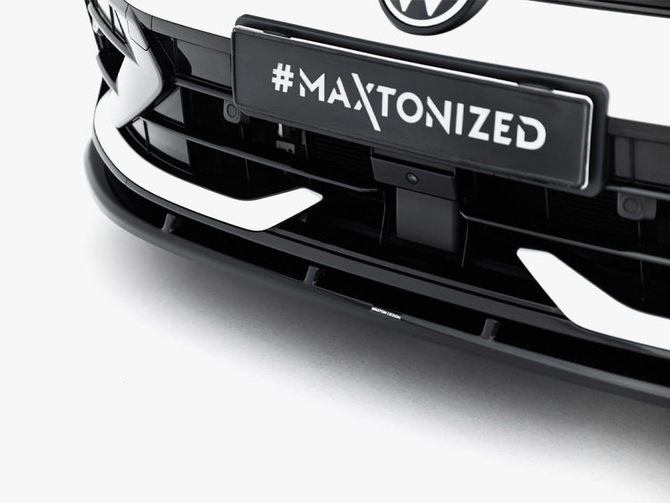 Maxton Design Front Splitter V.2 Volkswagen Golf R Variant Mk8 Facelift - Wayside Performance 