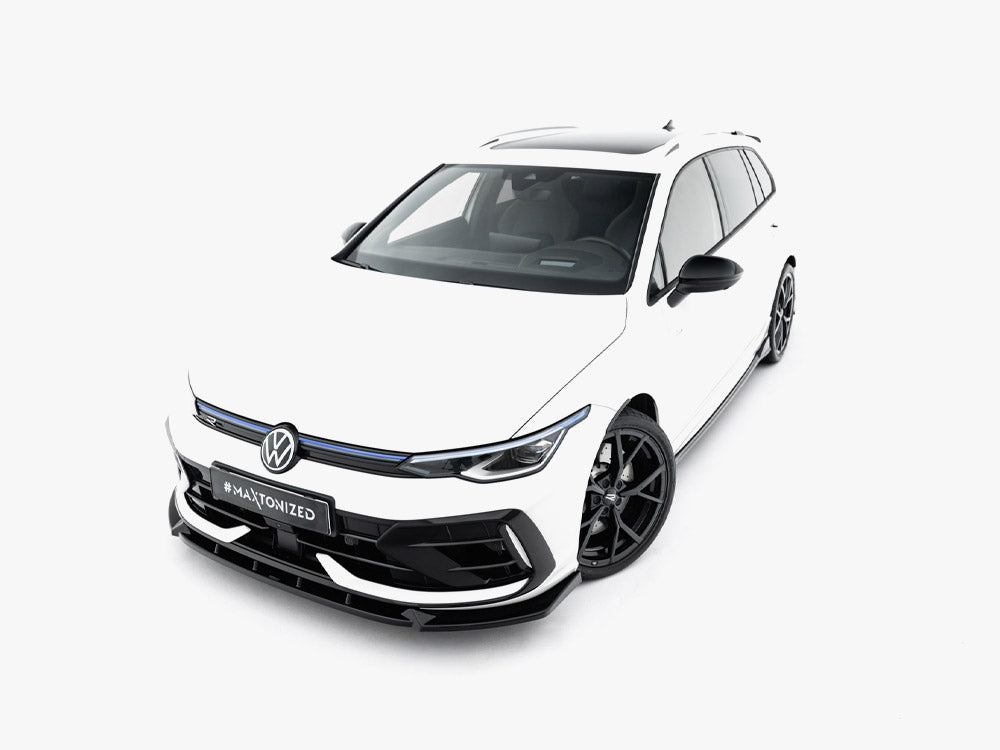 Maxton Design Front Splitter V.3 Volkswagen Golf R Variant Mk8 Facelift - Wayside Performance 