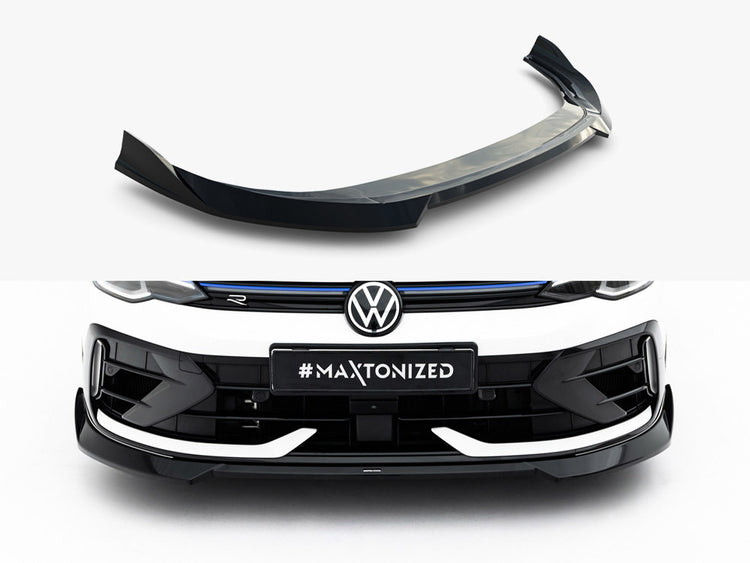 Maxton Design Front Splitter V.4 Volkswagen Golf R Variant Mk8 Facelift - Wayside Performance 