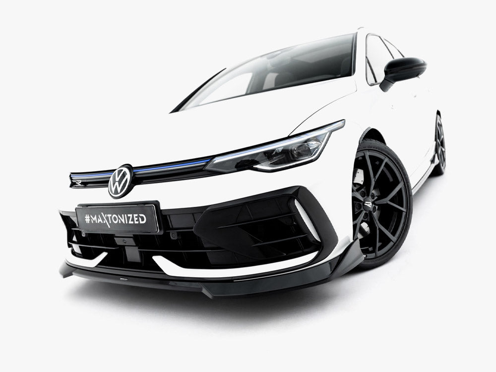 Maxton Design Front Splitter V.4 Volkswagen Golf R Variant Mk8 Facelift - Wayside Performance 