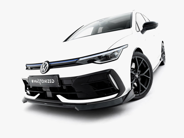 Maxton Design Front Splitter V.4 Volkswagen Golf R Variant Mk8 Facelift - Wayside Performance 