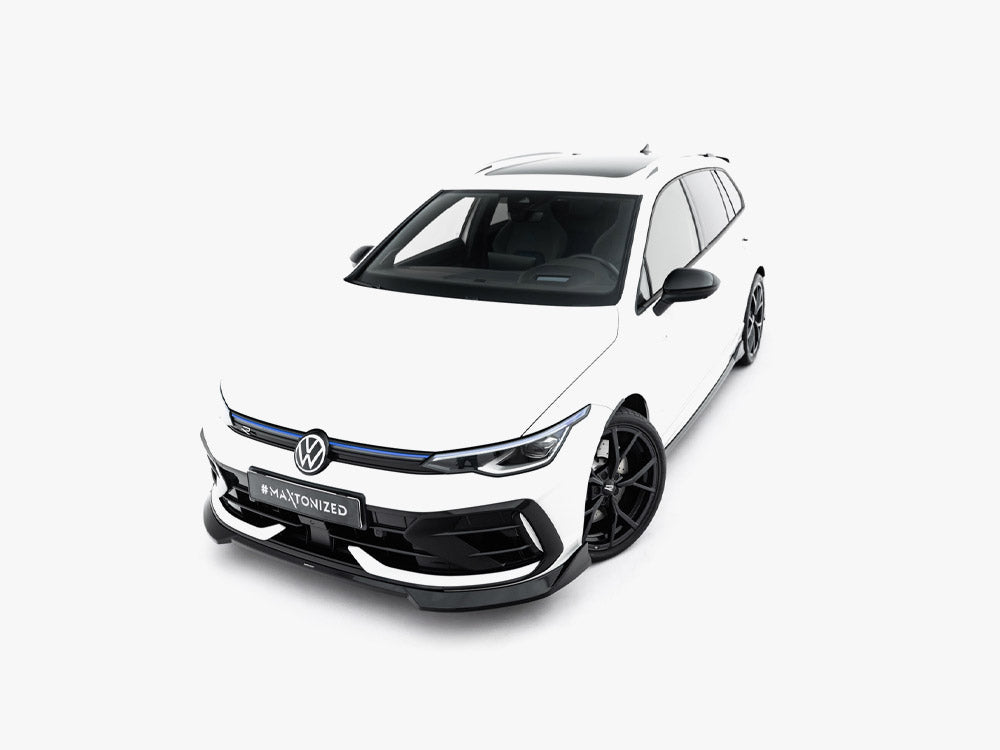 Maxton Design Front Splitter V.4 Volkswagen Golf R Variant Mk8 Facelift - Wayside Performance 
