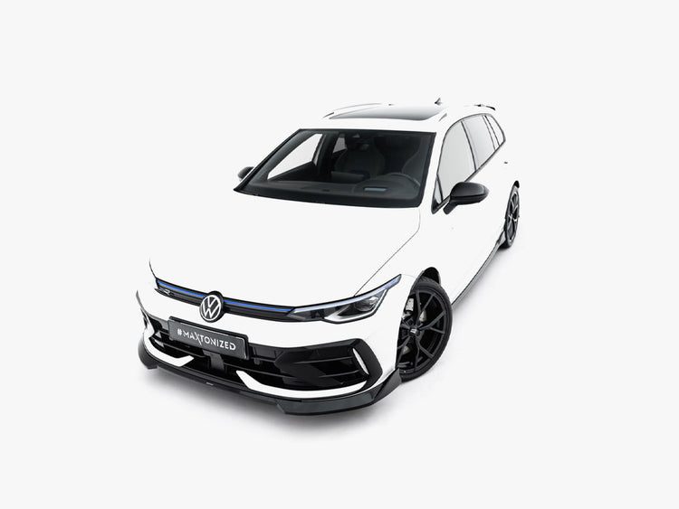 Maxton Design Front Splitter V.4 Volkswagen Golf R Variant Mk8 Facelift - Wayside Performance 