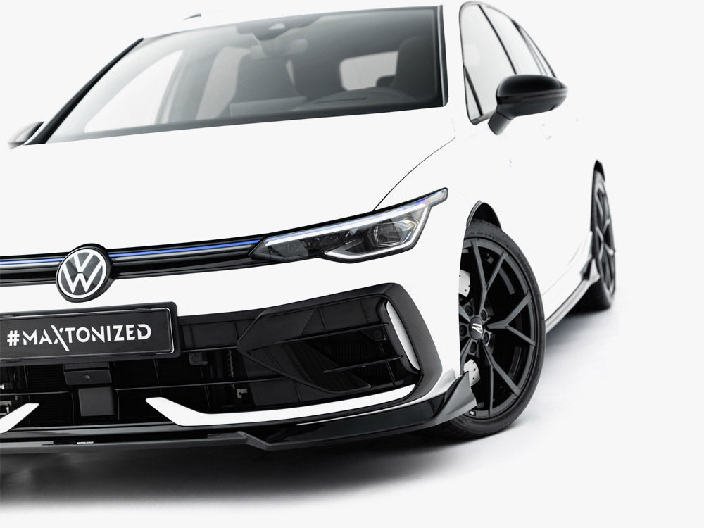 Maxton Design Front Splitter V.4 Volkswagen Golf R Variant Mk8 Facelift - Wayside Performance 
