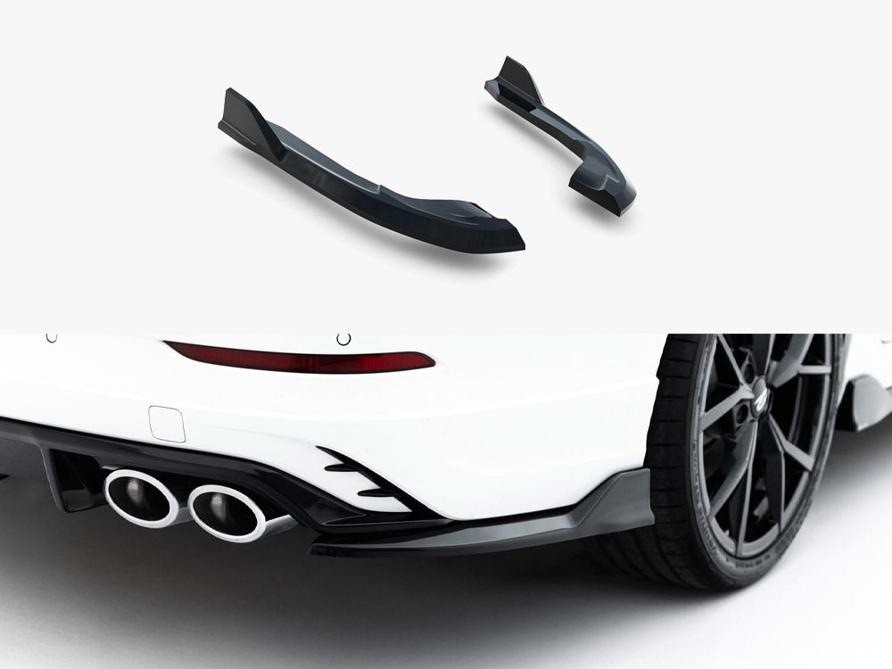 Maxton Design Rear Side Splitters V.2 Volkswagen Golf R Variant Mk8 Facelift - Wayside Performance 