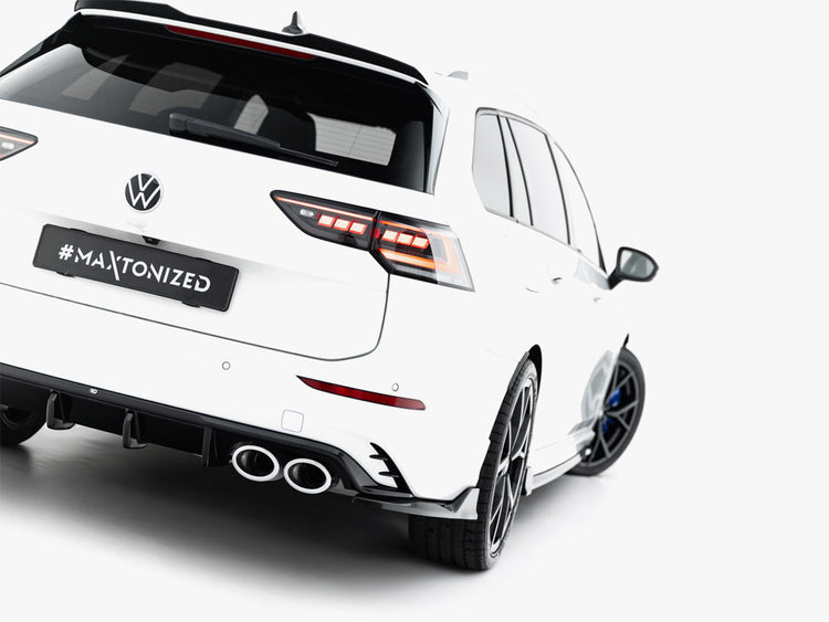 Maxton Design Rear Side Splitters V.2 Volkswagen Golf R Variant Mk8 Facelift - Wayside Performance 
