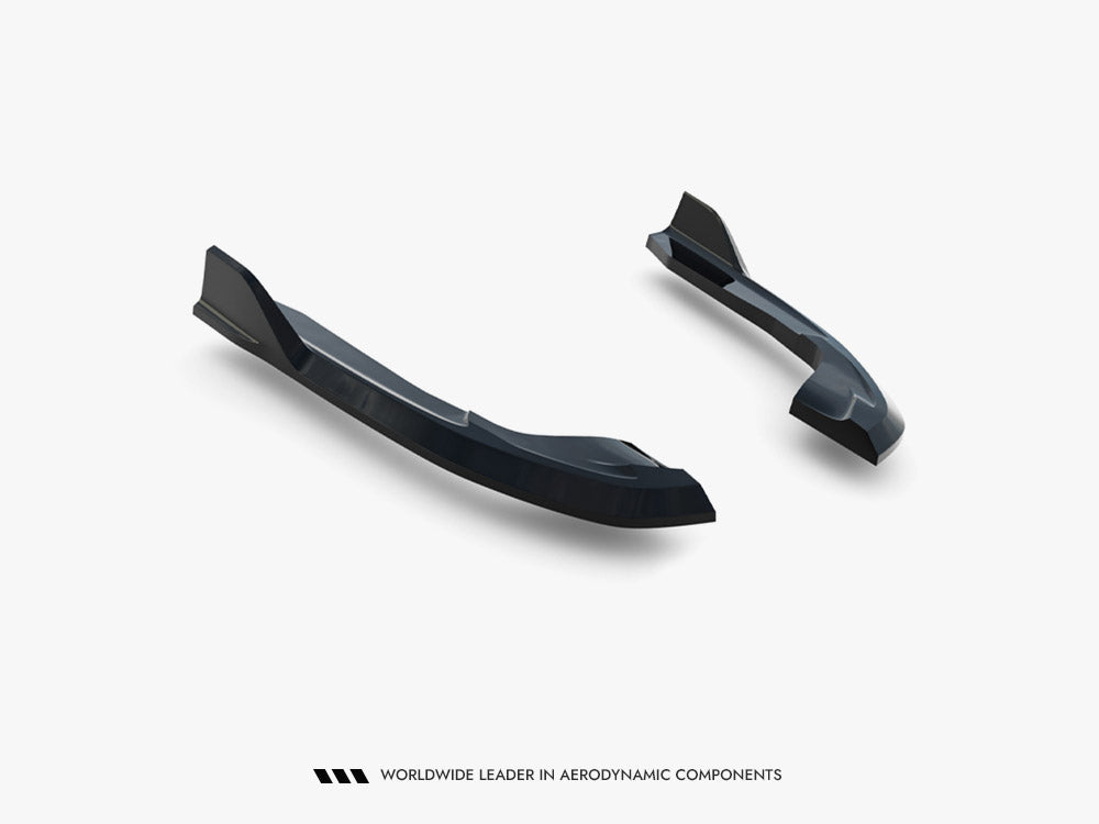 Maxton Design Rear Side Splitters V.2 Volkswagen Golf R Variant Mk8 Facelift - Wayside Performance 