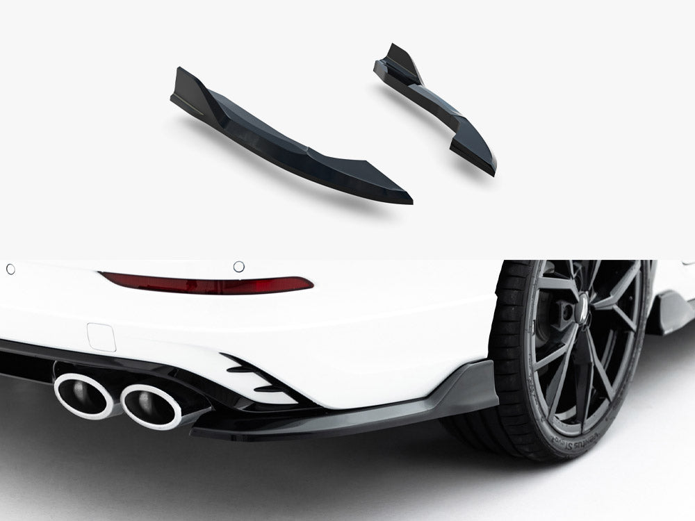 Maxton Design Rear Side Splitters V.1 Volkswagen Golf R Variant Mk8 Facelift - Wayside Performance 