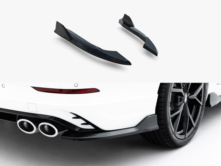 Maxton Design Rear Side Splitters V.1 Volkswagen Golf R Variant Mk8 Facelift - Wayside Performance 