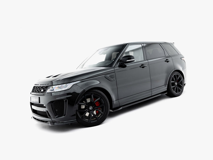 Maxton Design full body kit for Land Rover Range Rover SVR Mk2 facelift, including front and rear bumper enhancements.