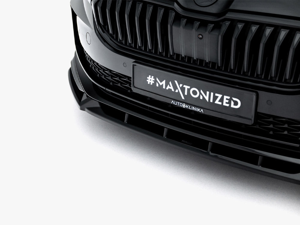 Maxton Design Front Splitter V.2 Skoda Superb Sportline Mk4 - Wayside Performance 