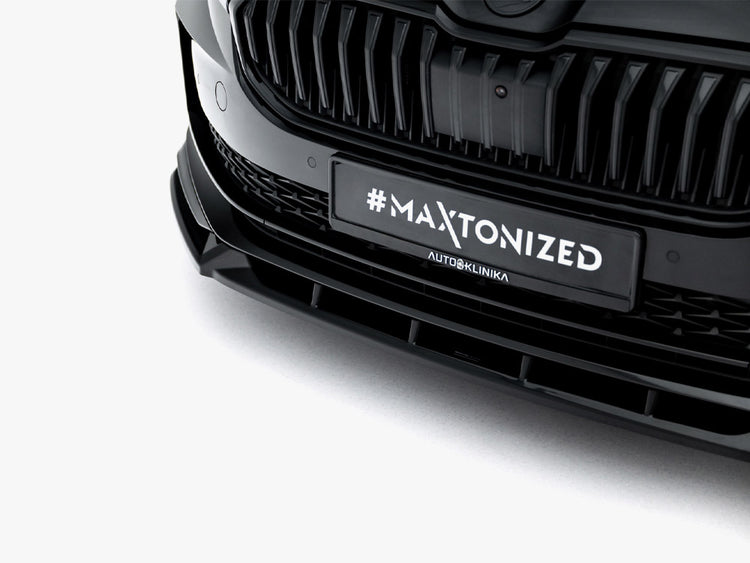 Maxton Design Front Splitter V.2 Skoda Superb Sportline Mk4 - Wayside Performance 