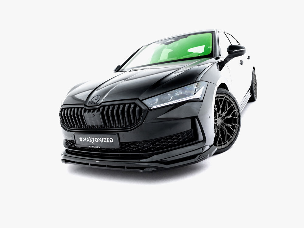 Maxton Design Front Splitter V.1 Skoda Superb Sportline Mk4 - Wayside Performance 