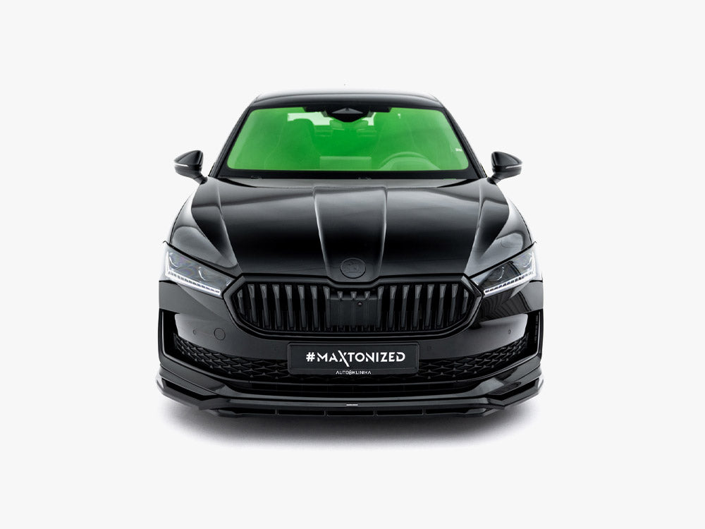 Maxton Design Front Splitter V.1 Skoda Superb Sportline Mk4 - Wayside Performance 