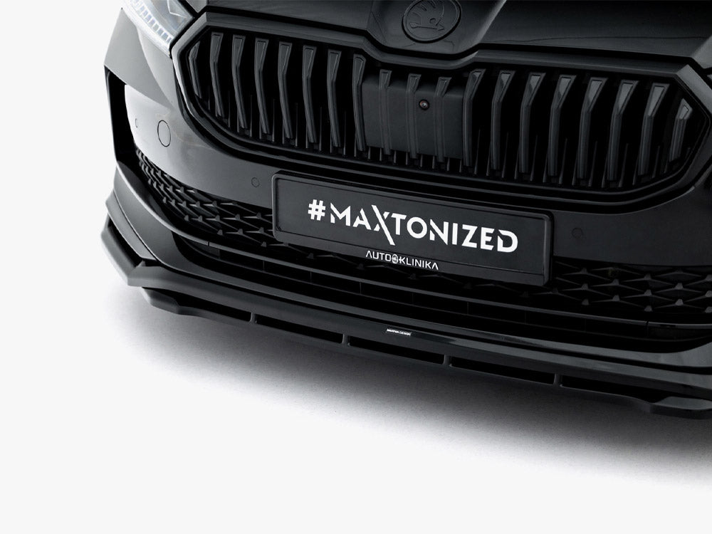 Maxton Design Front Splitter V.1 Skoda Superb Sportline Mk4 - Wayside Performance 