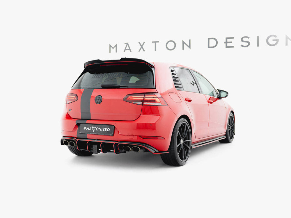 Maxton Design Spoiler CAP V.2 Volkswagen Golf R / R-Line / GTI / GTD Mk7 / Mk7 Facelift - Wayside Performance 