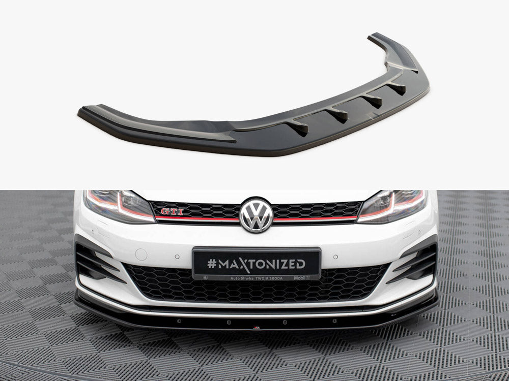 Maxton Design Front Splitter V.1 Volkswagen Golf GTI / GTD Mk7 Facelift - Wayside Performance 