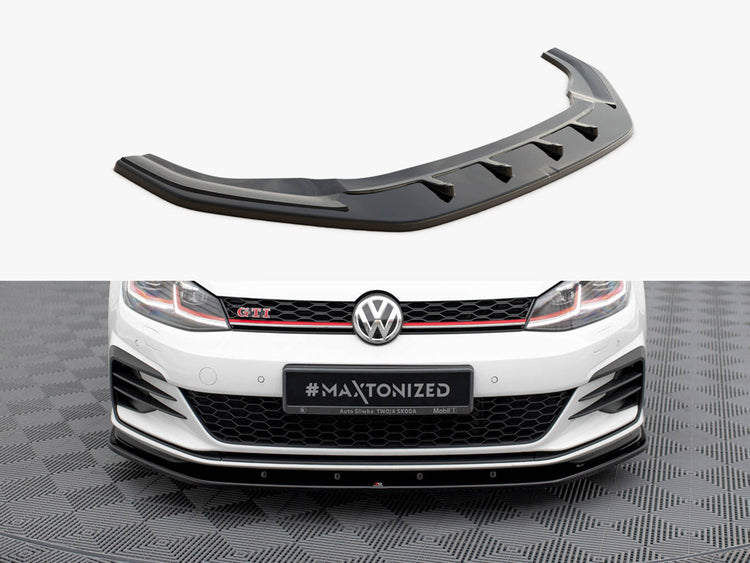 Maxton Design Front Splitter V.1 Volkswagen Golf GTI / GTD Mk7 Facelift - Wayside Performance 