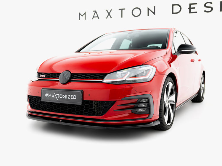 Maxton Design Front Splitter V.3 Volkswagen Golf GTI / GTD Mk7 Facelift - Wayside Performance 