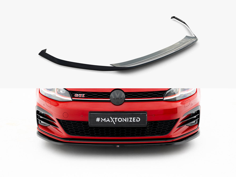 Maxton Design Front Splitter V.4 Volkswagen Golf GTI / GTD Mk7 Facelift - Wayside Performance 