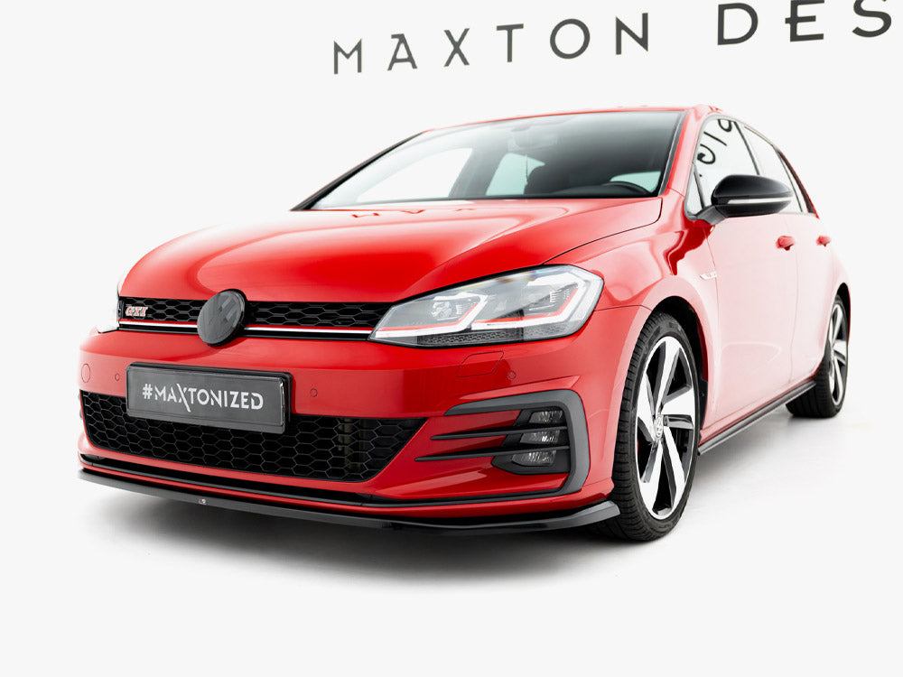 Maxton Design Front Splitter V.4 Volkswagen Golf GTI / GTD Mk7 Facelift - Wayside Performance 