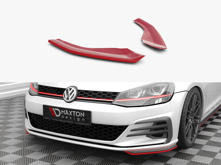 Maxton Design Front Side Splitters Volkswagen Golf GTI / GTD Mk7 Facelift - Wayside Performance 