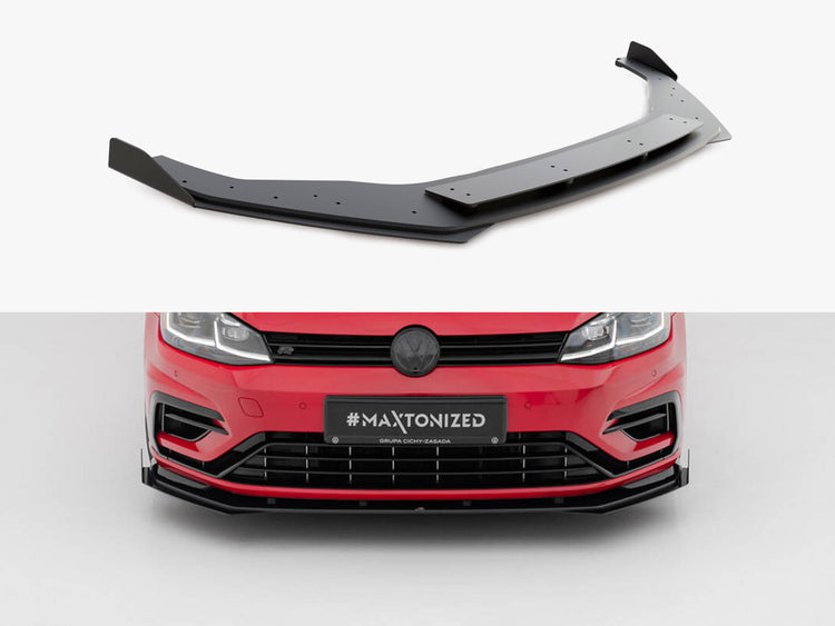 Maxton Racing Front Splitter + Flaps Vw Golf 7 R / R-line Facelift - Wayside Performance 