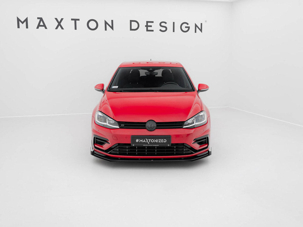 Maxton Racing Front Splitter + Flaps Vw Golf 7 R / R-line Facelift - Wayside Performance 