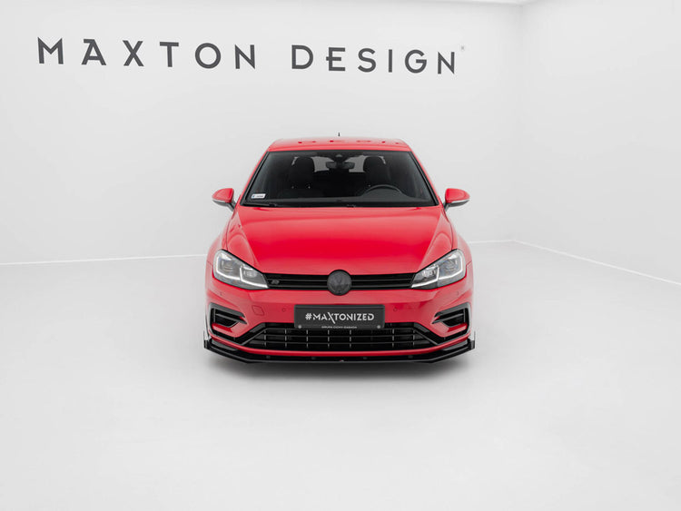 Maxton Racing Front Splitter + Flaps Vw Golf 7 R / R-line Facelift - Wayside Performance 