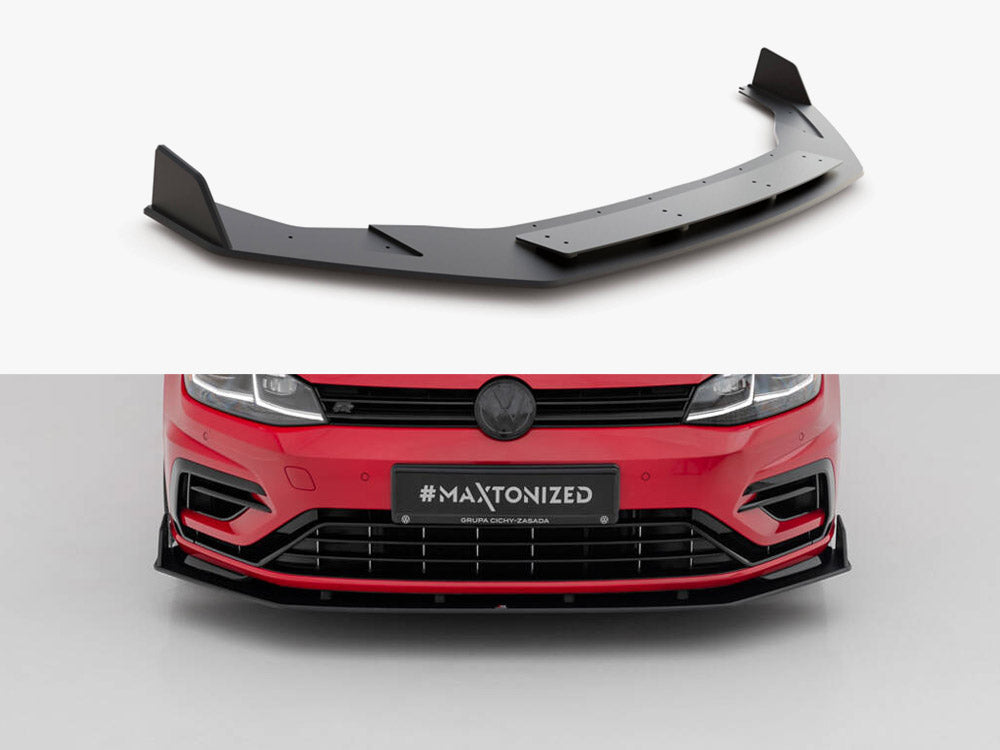 Maxton Racing Front Splitter V.2 Vw Golf 7 R / R-line Facelift - Wayside Performance 