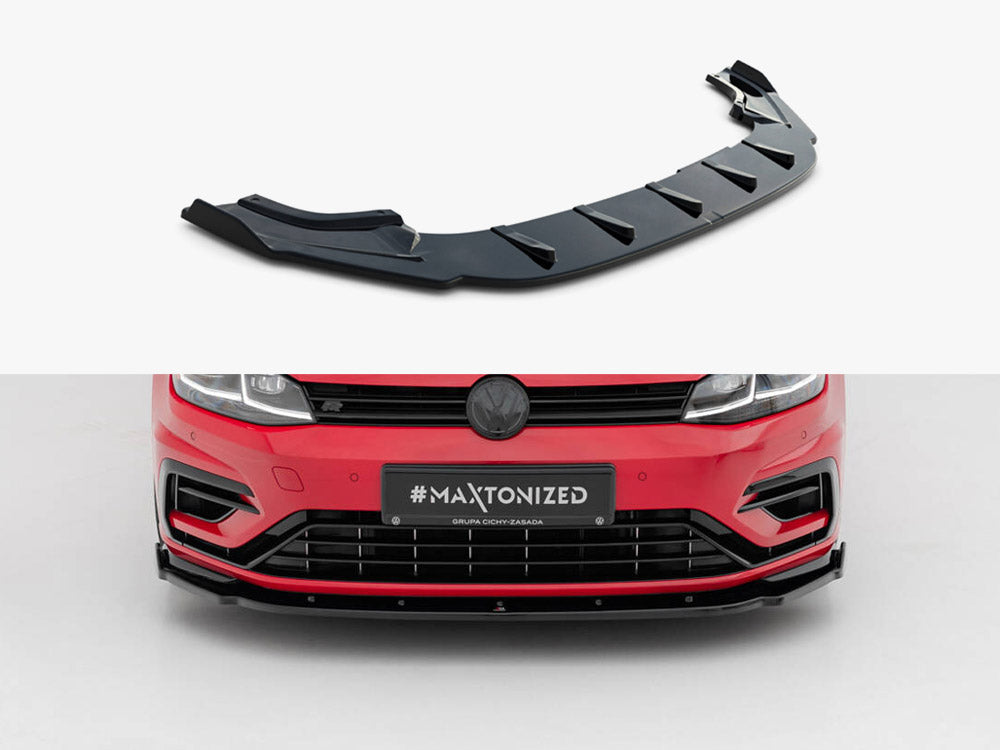 Maxton Design Front Splitter V.1 Vw Golf 7 R / R-line Facelift - Wayside Performance 