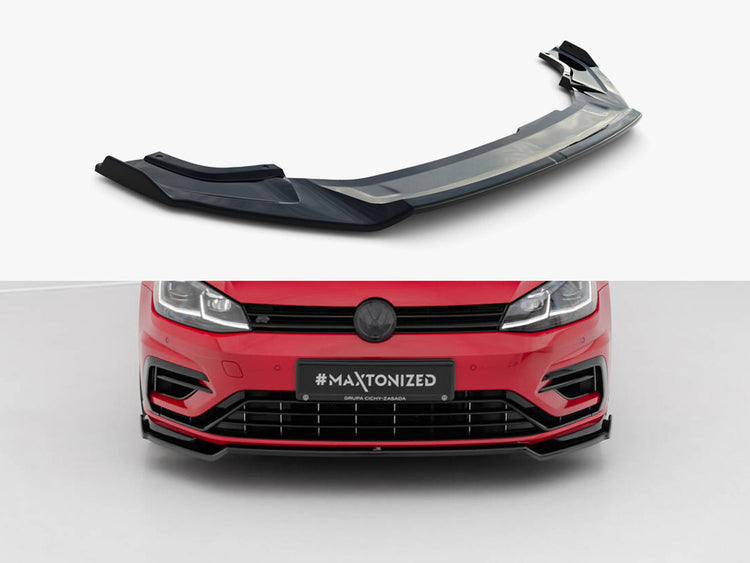 Maxton Design Front Splitter V.2 Vw Golf 7 R / R-line Facelift - Wayside Performance 