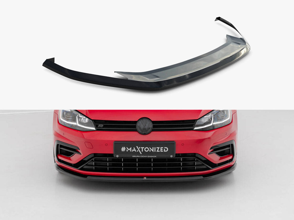 Maxton Design Front Splitter V.6 VW Golf 7 R / R-Line Facelift - Wayside Performance 