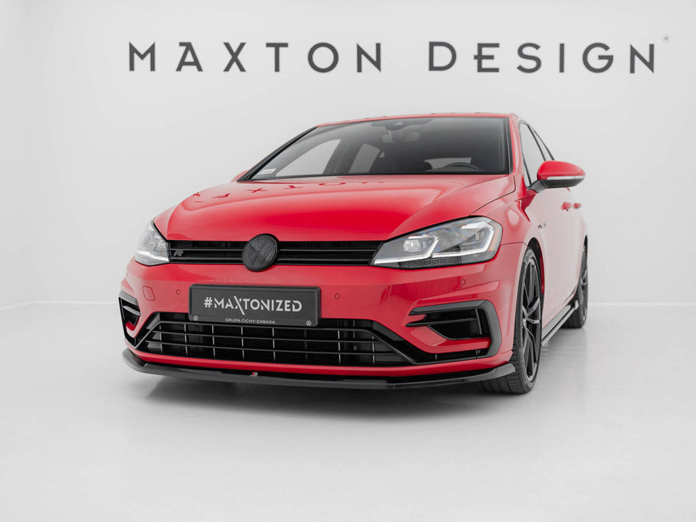 Maxton Design Front Splitter V.6 VW Golf 7 R / R-Line Facelift - Wayside Performance 