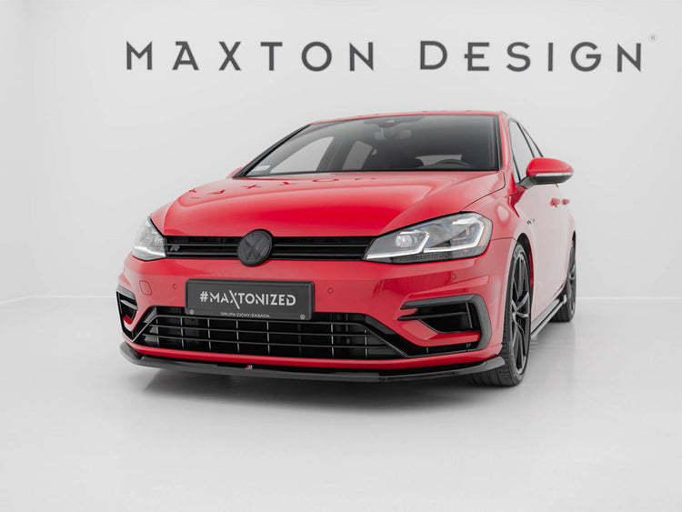 Maxton Design Front Splitter V.6 VW Golf 7 R / R-Line Facelift - Wayside Performance 