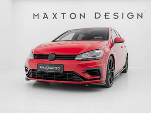 Maxton Design Front Splitter V.8 Vw Golf 7 R / R-line Facelift - Wayside Performance 