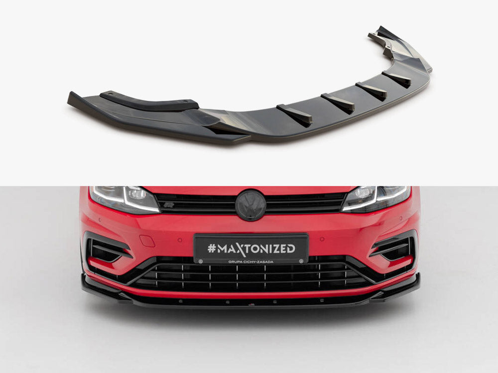 Maxton Design Front Splitter V.9 Vw Golf 7 R / R-line Facelift - Wayside Performance 