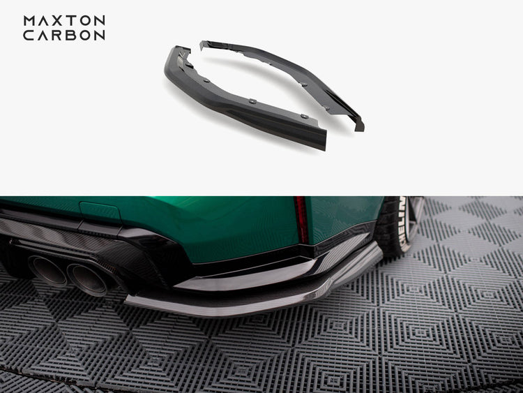 Carbon Fiber Rear Side Splitters Bmw M3 G80 - Wayside Performance 
