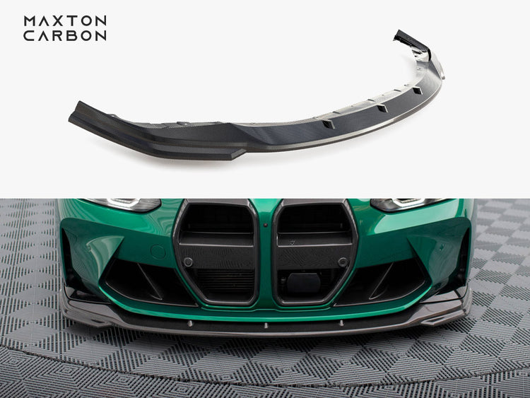 Maxton Design Carbon Fiber Front Splitter V.2 BMW M3 Sedan / Touring G80 / G81 - Wayside Performance 