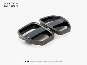 Maxton Design Carbon Fiber Front Grill + License Plate Holder Base BMW M3 G80 / G81 - Wayside Performance 