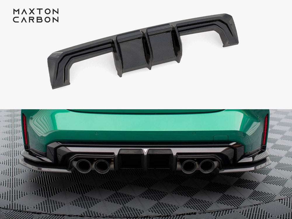 Maxton Design Carbon Fiber Rear Diffuser BMW M3 Sedan / Touring G80 / G81 - Wayside Performance 