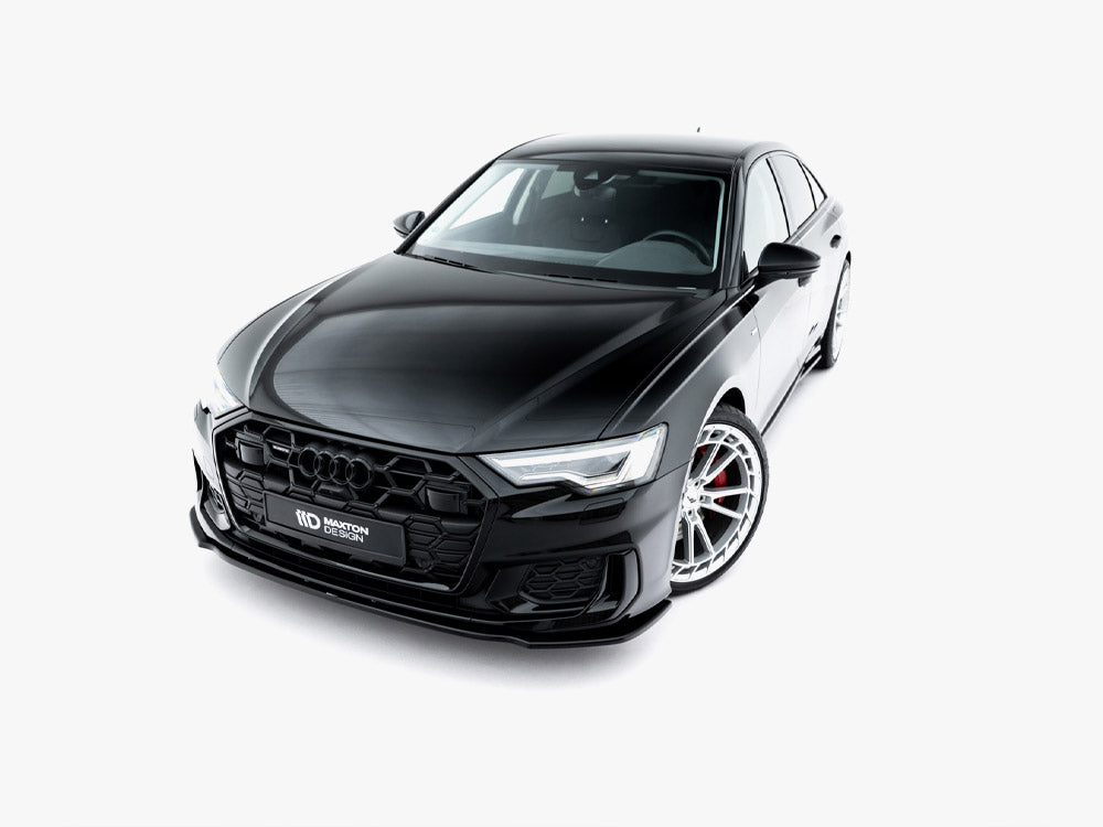 Maxton Design Front Splitter V.2 Audi A6 S-Line / S6 C8 - Wayside Performance 