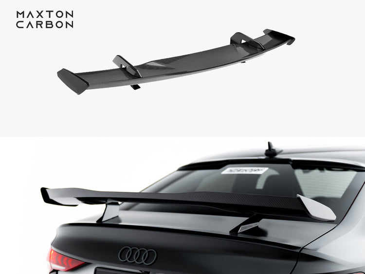 Maxton Design Carbon Spoiler Audi A3 / A3 S-Line / S3 / RS3 Sedan 8Y / 8Y Facelift - Wayside Performance 