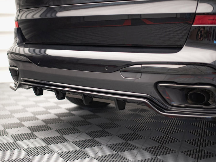 Maxton Design Rear Splitter (Vertical Bars) BMW X7 M-Pack G07 - Wayside Performance 